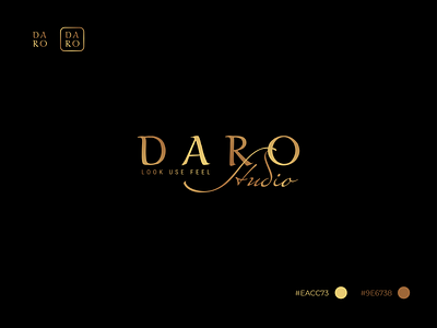 DARO STUDIO branding design exclusive identity logo logotype luxury rich