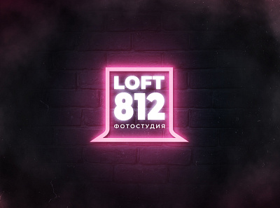 LOFT 812 brand branding design graphic design identity illustration loft logo logotype neon