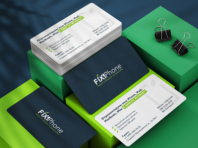 FIX1Phone business card brand branding design fix graphic design identity iphone logo logotype