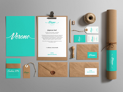 Verona Bortik atelier brand branding corporate identity design handmade identity lettering logo logotype