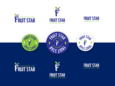 Fruit Star bar brand branding design fresh fruit identity juice logo logotype star