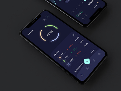 Cryptocurrency / Wallet Concept App