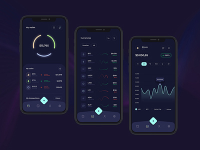 Cryptocurrency / Wallet Concept App
