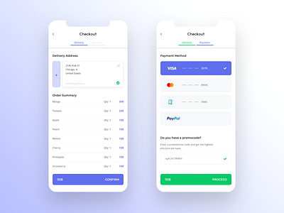 Checkout process app app design checkout concept creative design design system interface interface design minimal mobile mobile design modern pay payment shop ui ui desgin ux ux design