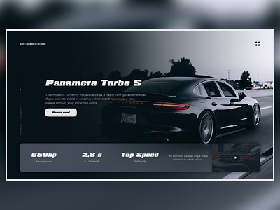 Concept landing page for Porsche automotive concept creative design design system interface landing landing design landing page minimal modern page porsche power ui user interface ux web webdesign