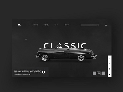 Classic cars website car classic design illustraion ui ui design uidesign uiux web webdesign website