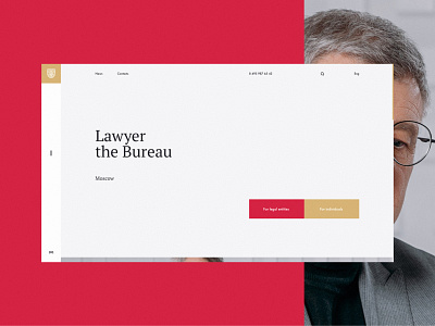 Lawyer the Bureau "Shcheglov & partners" design figma grid minimalism typography ui ux web
