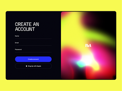 Registration Form. Inspiration. design figma gradient insiration interface login minimalism singup typography ui ux web