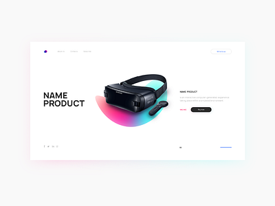 Landing Page VR Virtual Reality design figma landing page ui ux virtual reality vr