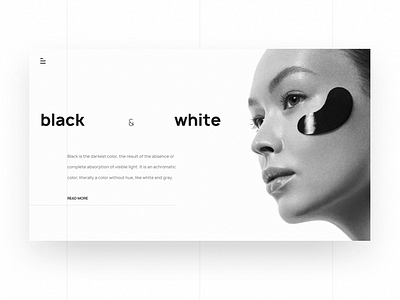 Black&White black white design figma google minimalism photoshop typography ui ux