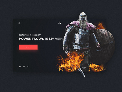 Testosteron relise 2.0 Concept concept design figma photoshop testosterone training typography ui ux web