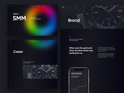 SMM Agency design digital figma marketing minimalism smm typography ui ux web