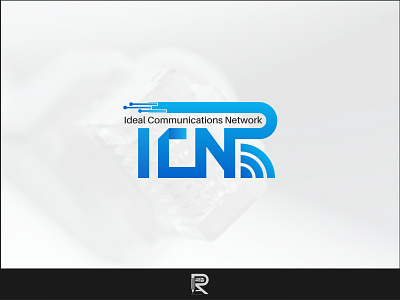 ICN Logo Design beautiful logo branding broadband broadband network logo clean clean logo communiation design icon design logo network tech techlogo technology technologylogo vector