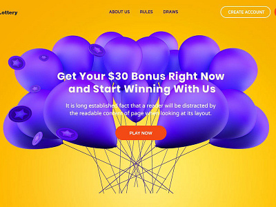 Lottery Landing Page