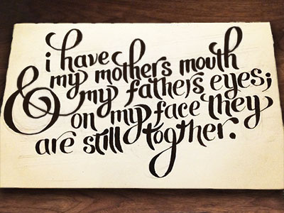 Faces calligraphy custom face father hand handlettering lettering moleskin mother pen quotes work