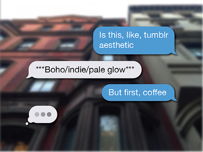 Tumblr Aesthetic apple brooklyn buildings composition ios iphone message mock photography satire text tumblr