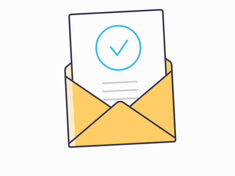 Email Security animation design flat illustration vector