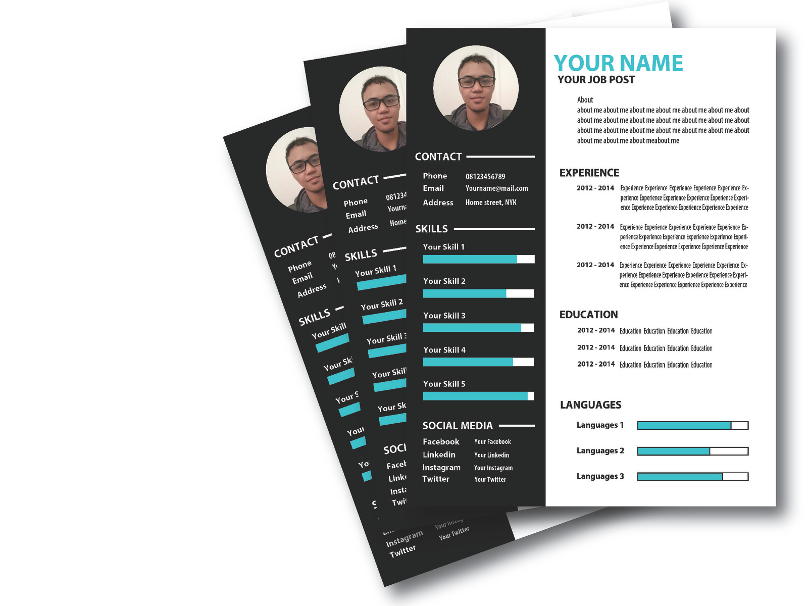 Dribbble - resume_1_rev.jpg by risa defianto