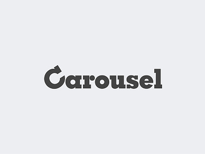 Carousel Ident arts and culture identity logo logotype slab