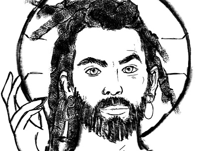 rastajesus artwork digital art digital paint digitalart digitalpaint illustration illustration art nooz photoshop