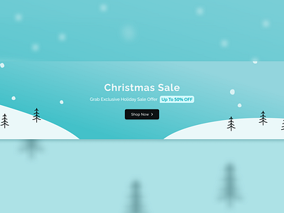 Christmas Sale Banner banner christmas sale illustration landing sale sale banner shop now winter winter sale