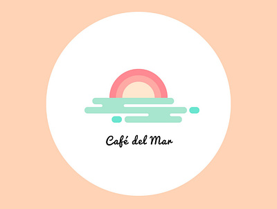 100 days of vector illustration day 30 100 days of illustration 100daychallenge 100days adobe illustrator cafe cafe del mar design detail illustration ibiza illustration ocean sun logo sunset vector vector illustration