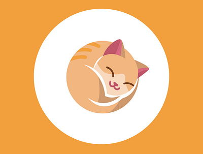 100 days of vector illustration day 70 100 days of illustration 100daychallenge 100days adobe illustrator autumn autumn collection cat design detail illustration illustration kitty sleepy vector vector illustration