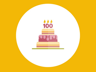 100 days of vector illustration day 100 100 days of illustration 100daychallenge 100days adobe illustrator cake celebrate design detail illustration illustration layer cake vector vector illustration