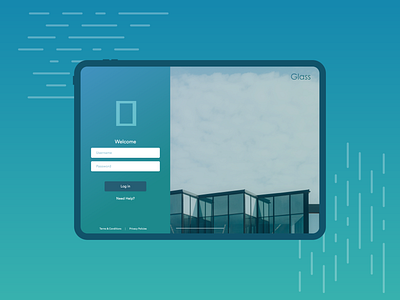 Brand Login Page adobexd apple applogin brand design ios ios app ipad ipados ipadpro landing page login login page minimalistic mockup sign up signup signup page teal ui