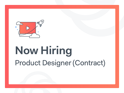 We're hiring a Product Designer 🎉 contract designer hiring product remote sf ui ux video