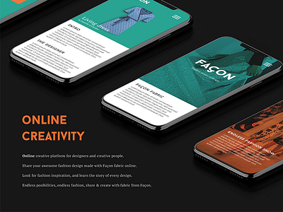 Façon | Endless stories of design app branding design ui