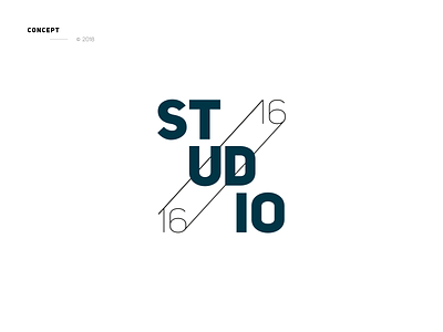 Studio1616, concept arcchitecture branding conecpt identity logo studio typography