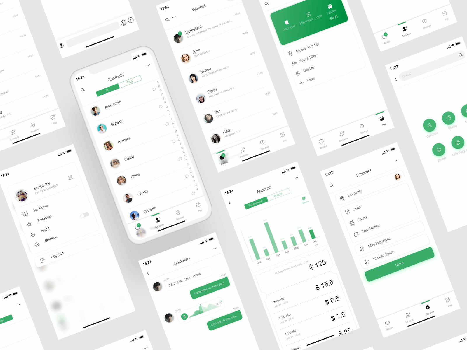 WeChat Redesign-Light by xiaoboxie on Dribbble