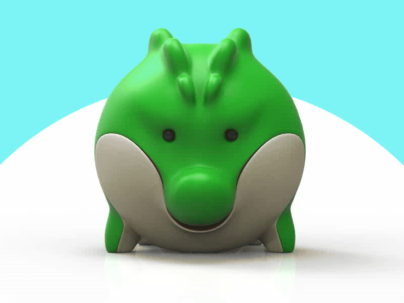 spinning 3d crocodile 3d 3d animation animal animation character crocodile cute design friend gif happy modeling smile spinning turntable vinyl toy