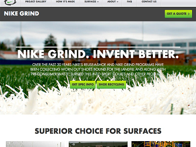 Nike Grind albert barroso design kevin layshock nike typography web