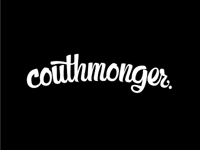 couthmonger brush script design identity kevin layshock lettering logo logotype process script type vector