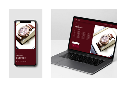 Ecommerce Product Page built in Webflow branding ecommerce product retail ui ux watch web design website