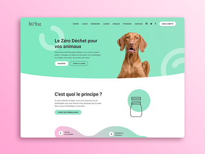 Ani'Vrac - Boutique de vrac pour animaux animals ui ui ux ux web ad webdesign website zerowaste