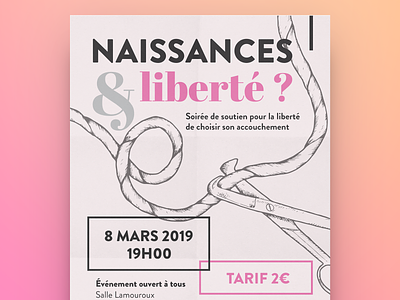 Naissances & Liberté ? affiche illustration poster