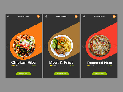 Food App UI app app design branding colors design food food app mobile app mobile design mobile ui nigeria ui ux design uxdesign vector