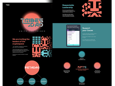 Tribes DAO- Website UI app design colors crypto cryptocurrency dao design ui website