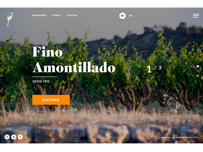 Prototipo Bodega de vinos branding design flat landing page ui ux web webdesign website