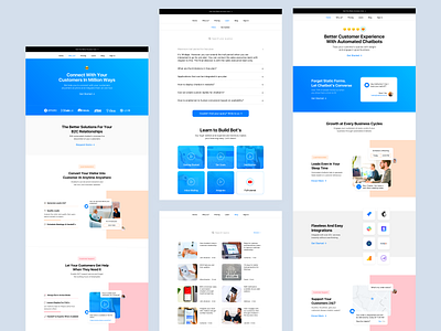 Chatbot.io Screens blog case study chatbot chatbots clean hero section landing page marketing marketing agency marketing site modern pricing ui web web design webdesign website website design