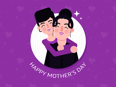 Happy Mother´s Day character design flat design mothersday motion design