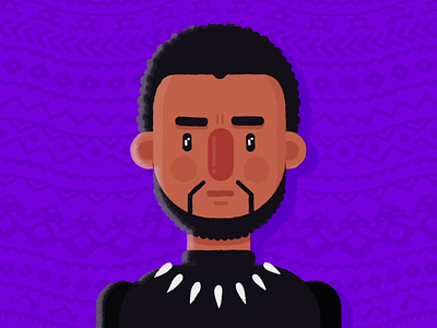 Wakanda Forever!!🙅🏾‍♀️ animation2d chadwick boseman character design flat design illustration vector marvel motion design motiongraphics pantherblack wakanda