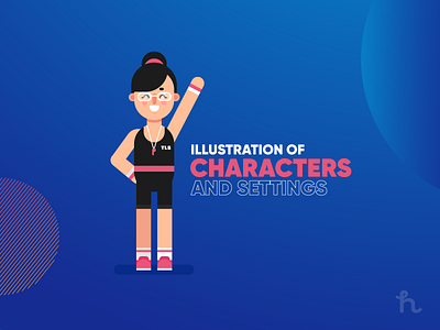 Project - Illustration of Characters and settings character design flat design illustration illustration vector