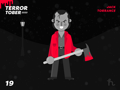 19. Jack Torrance - Terrortober2020 character design flat design horror art illustration illustration vector jack torrance terror art the shinning