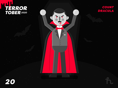 20. Count Dracula - Terrortober2020 character design dracula flat design horror art illustration illustration vector terror art