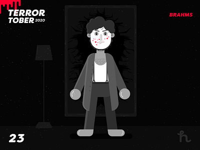 23. Brahms - Terrortober2020 brahms character design flat design illustration illustration vector the boy