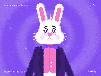 White Rabbit - Alice in Wonderland after effects aliceinwonderland animation2d character design flat design illustration illustration vector motion design motiongraphics whiterabbit